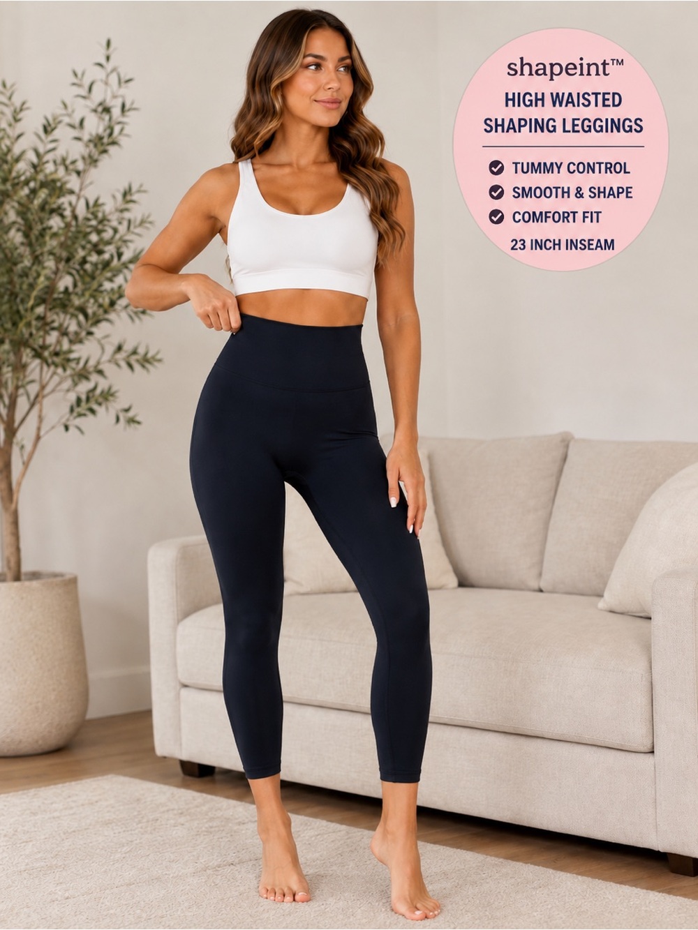 Shapermint High Waisted Shaping Leggings NWT Size Small